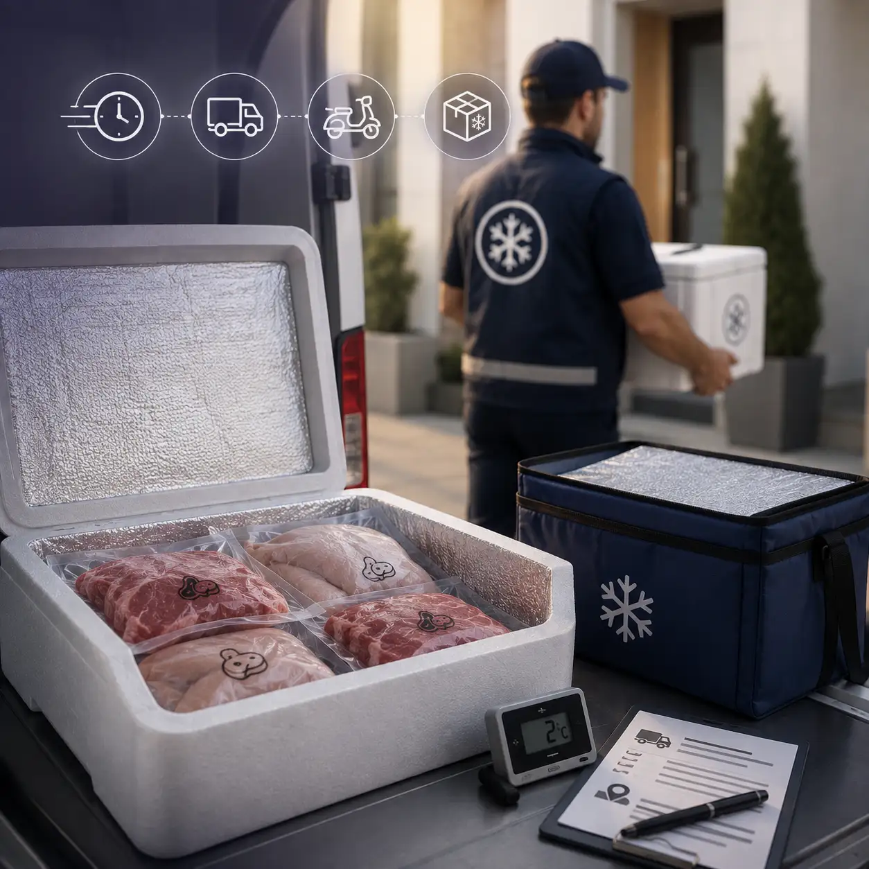 Cold chain management and safe delivery